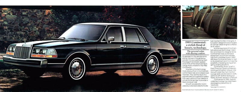 1985 Lincoln Brochure Page 2